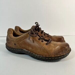 Born Brown Leather‎ Lace-Up Comfort Walking Shoe US 8 EU 39 Casual Oxford